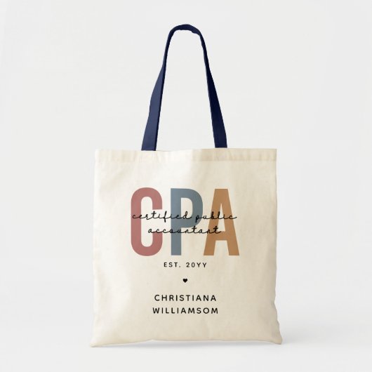 Speciaal voor Retro CPA gecertificeerde openbare a Tote Bag (Voorkant)