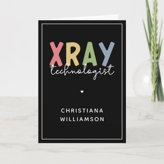 Speciaal voor röntgentechnologie ontworpen röntgen kaart (Voorkant)