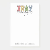 Speciaal voor röntgentechnologie ontworpen röntgen post-it® notes (Voorkant)