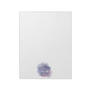 Speciaal voor typemachines aangepaste letterkopgro notitieblok