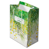 Speciaal voor u geel Mimosa Waterverf schilderij Medium Cadeauzakje (Voorkant Gekanteld)