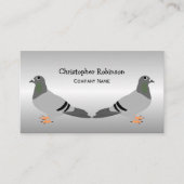 Speciaal vormgegeven duif visitekaartje (Voorkant)