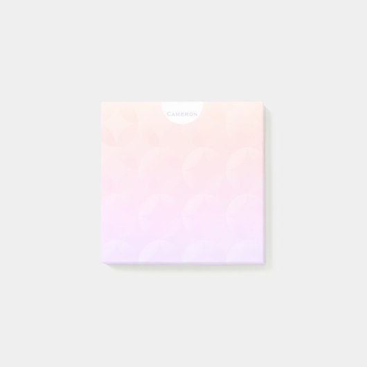 Speciaal vormgegeven ombre pasta grafisch ontwerp post-it® notes (Voorkant)