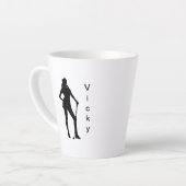 Speciaal Vrouw Golf Latte Mok (Linkerhoek)