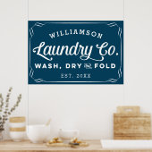 Speciaal wasgoed voor de marine poster (Keuken)