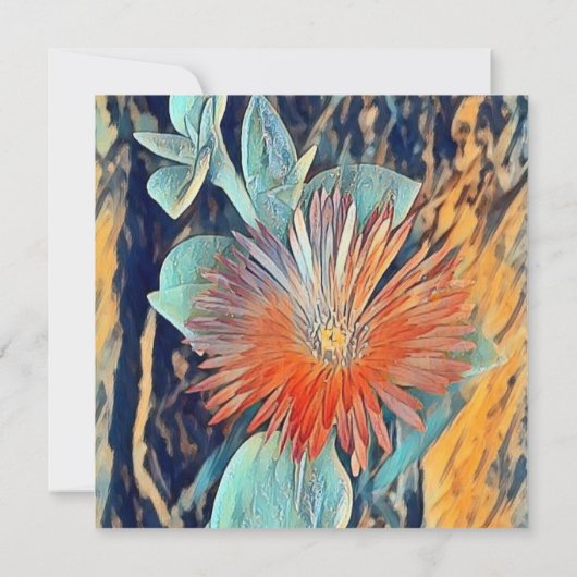 Speciaal Waterverf Art TableRose Hartelijk dank Kaart (Achterkant)