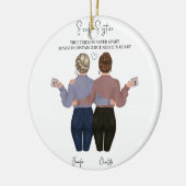 Speciaal Waterverf keramisch Ornament voor beste (Links)