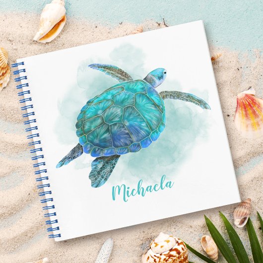 Speciaal Waterverf Zee Turtle Journal Notitieboek