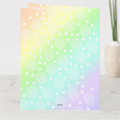 Speciaal Wenskaart voor pasteelregenboog Kaart (Achterkant)