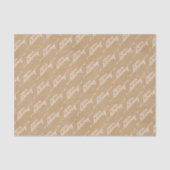 Speciaal woord Kunst Faux Rustic Brown Kraft Tissuepapier (Voorkant)
