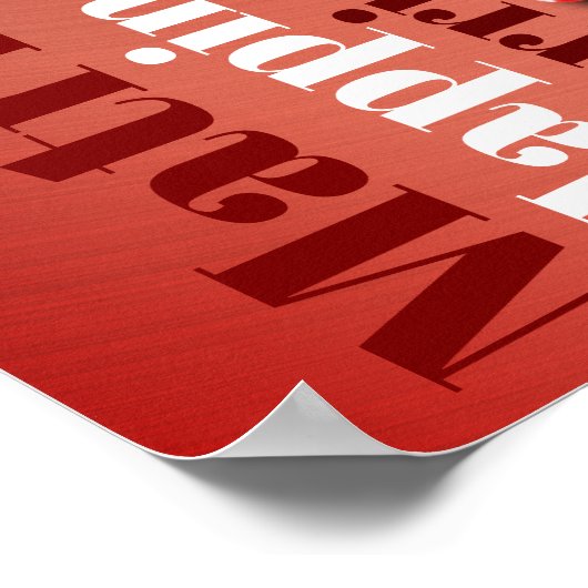 Speciaal Word Art 40th bruiloft Poster (Hoek)