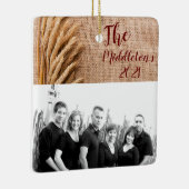 Speciaal XMAS-Ornament Tarwe op Burlap Sack Co Keramisch Ornament (Rechts)