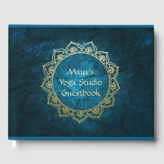 Speciaal Yoga Studio Guestbook Gastenboek (Voorkant)