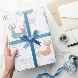 Speciaal Zee ter illustratie van concute-dansende  Cadeaupapier