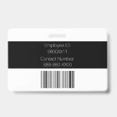 Speciaal zichtbare aangepaste foto-beveiligingside badge (Back)