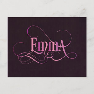 Speciaal Zondag Manuscript Emma Pink op Paars Briefkaart