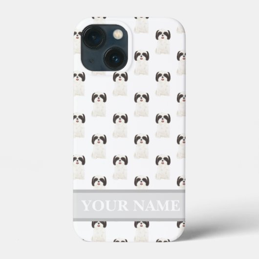 Speciaal zwart-wit sjiitisch Tzu Dog Case-Mate iPhone Case (Achterkant)