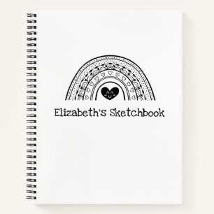 Speciaal zwart-wittekenboekje notitieboek