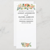 Spécial 3 - Programme de mariage floral (Devant / Derrière)