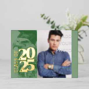 Special Afstuderen Folie Invitation Eagle Foto toe Uitnodiging