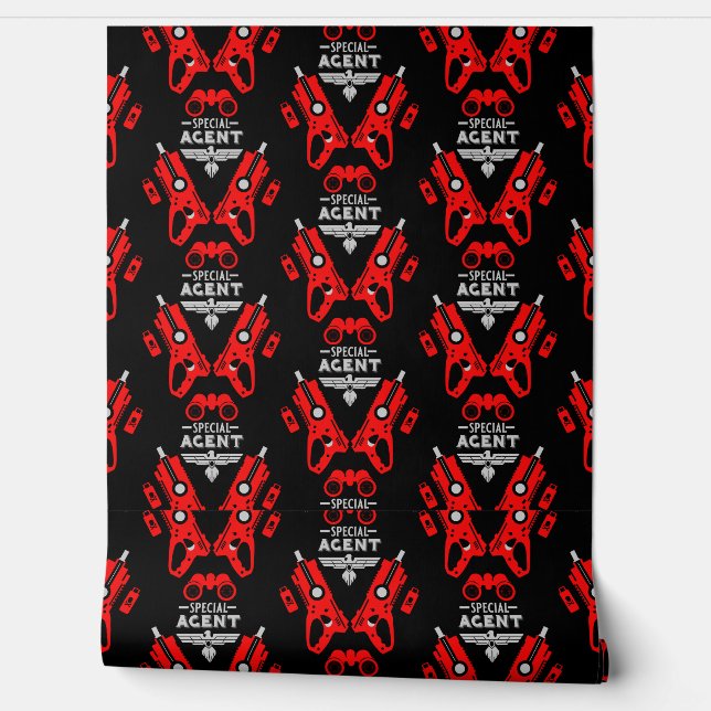 Special Agent Dart Pistool Slaapkamer Decor Behang (Afrollen)