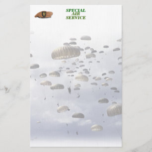 Special air Service S.A.S., zoon, moeder Stationer Briefpapier