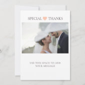 Spécial Ajouter un Mariage photo Carte de remercie (Dos)