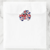 Special British Bulldog Ronde Sticker (Tas)