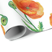 Special Celebration Red Poppies inpakpapier (Rol Hoek)