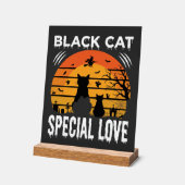 Spécial Chat Noir Halloween Amour Design Gothique (Angle)