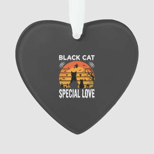 Spécial Chat Noir Halloween Amour Design Gothique (devant)