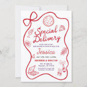 Special Delivery Whimsical Baby Shower Invitation (Devant)