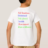 *Special*Designed ≈ Mijn hersenhelft op autisme! T-shirt (Achterkant)