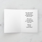 Spécial Ed Enseignant Merci rouge et noir (Intérieur)
