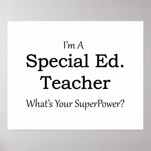 Special Ed. leraar Poster (Voorkant)