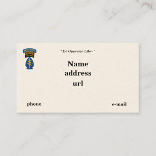 Special Forces Green Berets Rangers SFG SF Patch Visitekaartje