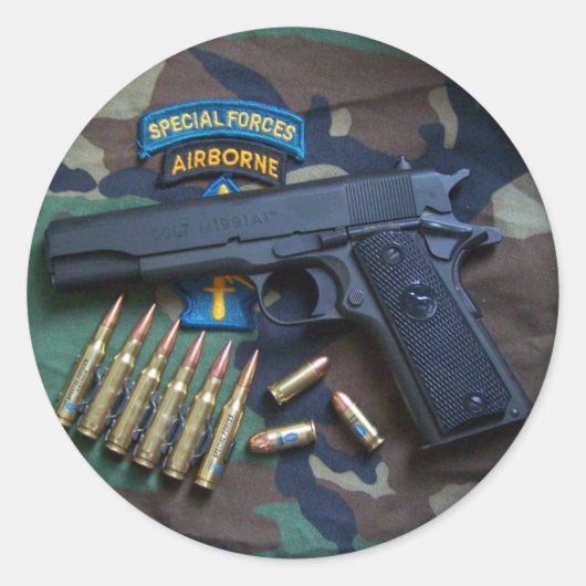 Special forces Groene Baretten patch Stickers (Voorkant)