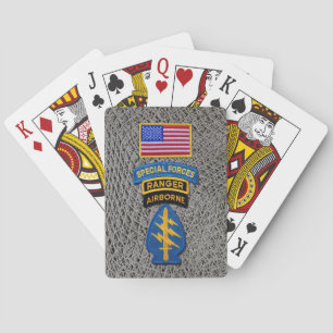 Special Forces Group Green Berets SF Bicycle Play Pokerkaarten