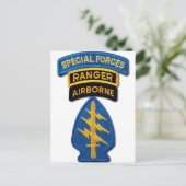 Special Forces Group Green Berets SF SOF SFG SOC Briefkaart (Staand voorkant)