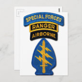 Special Forces Group Green Berets SF SOF SFG SOC Briefkaart (Voorkant / Achterkant)
