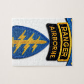 Special Forces Group Green Berets SF SOF SFG SOC Legpuzzel (Horizontaal)
