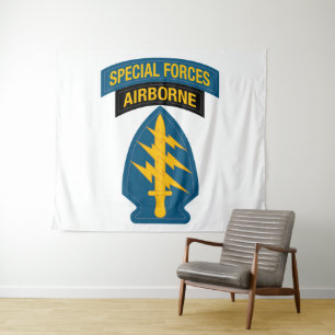 Special Forces-insigne Airborne Tab Wandkleed