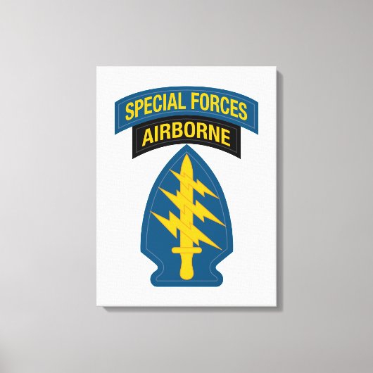 Special Forces insignia Airborne Tab Canvas Afdruk (Voorkant)