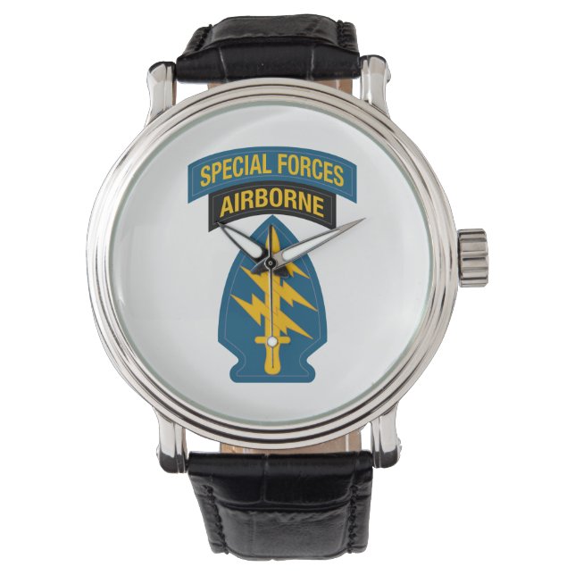 Special Forces insignia Airborne Tab Horloge (Voorkant)