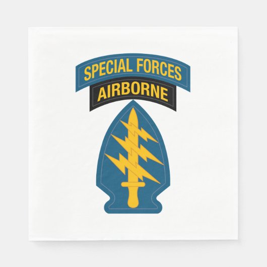 Special Forces insignia Airborne Tab Servet (Voorkant)