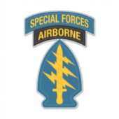 Special Forces insignia Airborne Tab Sticker (Voorkant)