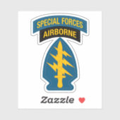 Special Forces insignia Airborne Tab Sticker (Vel)