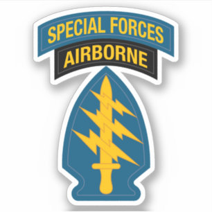 Special Forces insignia Airborne Tab Sticker