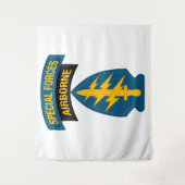 Special Forces insignia Airborne Tab Wandkleed (Voorkant)