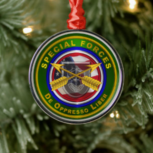 Special Forces Kerstmis Metalen Ornament